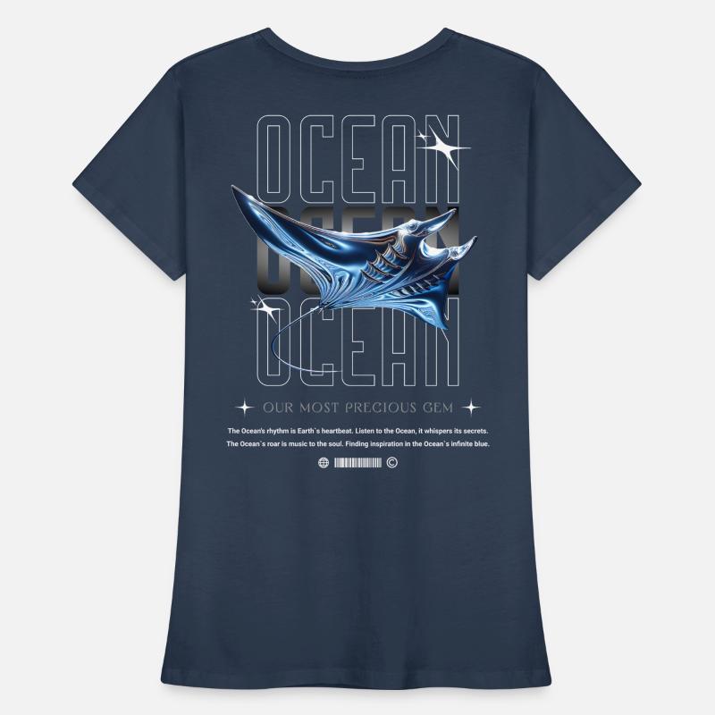 Ocean Manta Precious Treasure Women's Premium Organic T-Shirt