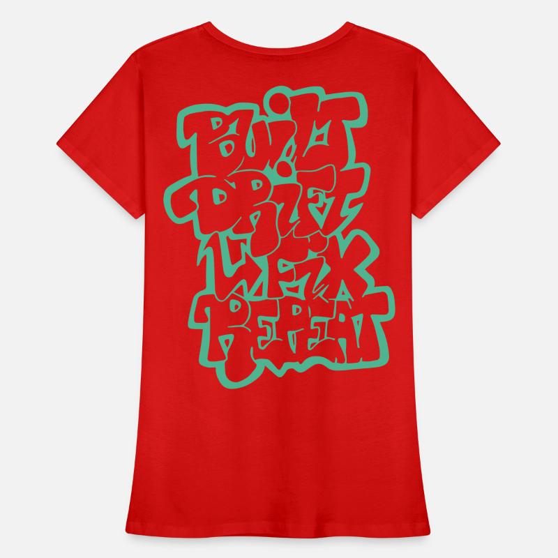 Dérivée construite Fix Répéter 04 T-shirt bio Premium Femme