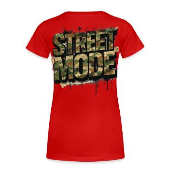 Camouflage Street Fashion Urban Auto Tuning Style - T-shirt bio Premium Femme - rouge - Dos - Mia (176cm)