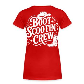 Équipage de Boat Scootin' - T-shirt bio Premium Femme - rouge - Dos - Mia (176cm)