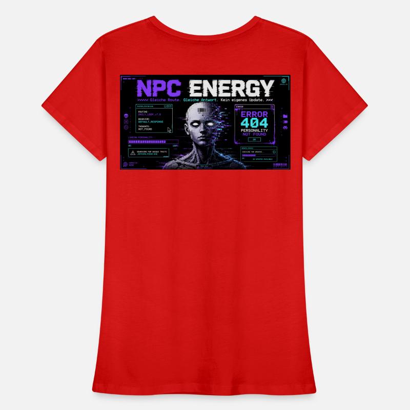 NPC ENERGY ERROR 404 Frauen Premium Bio T-Shirt