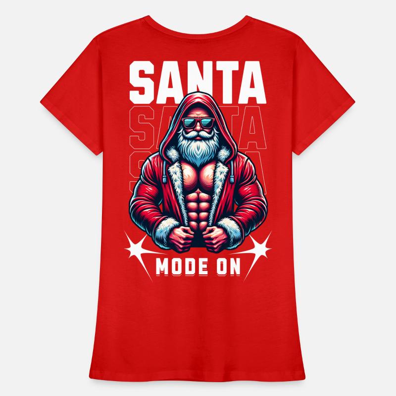 Mode Père Noël activé T-shirt bio Premium Femme
