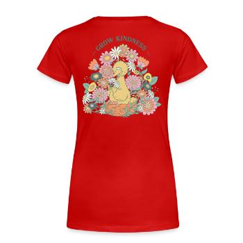 Sesame Street Toccata Grow Kindness Design Dorsale - T-shirt bio Premium Femme - rouge - Dos - Mia (176cm)