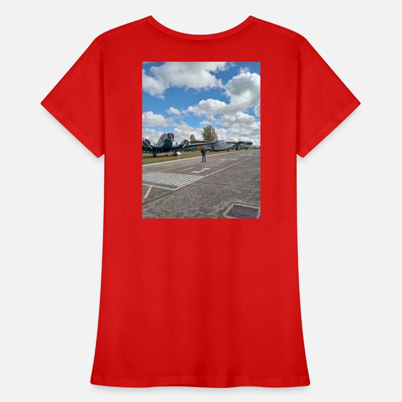 Aviation classique exposée T-shirt bio Premium Femme
