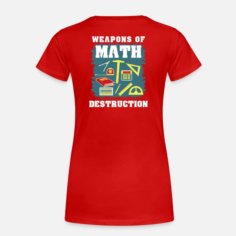 Cadeau math math - T-shirt bio Premium Femme - rouge