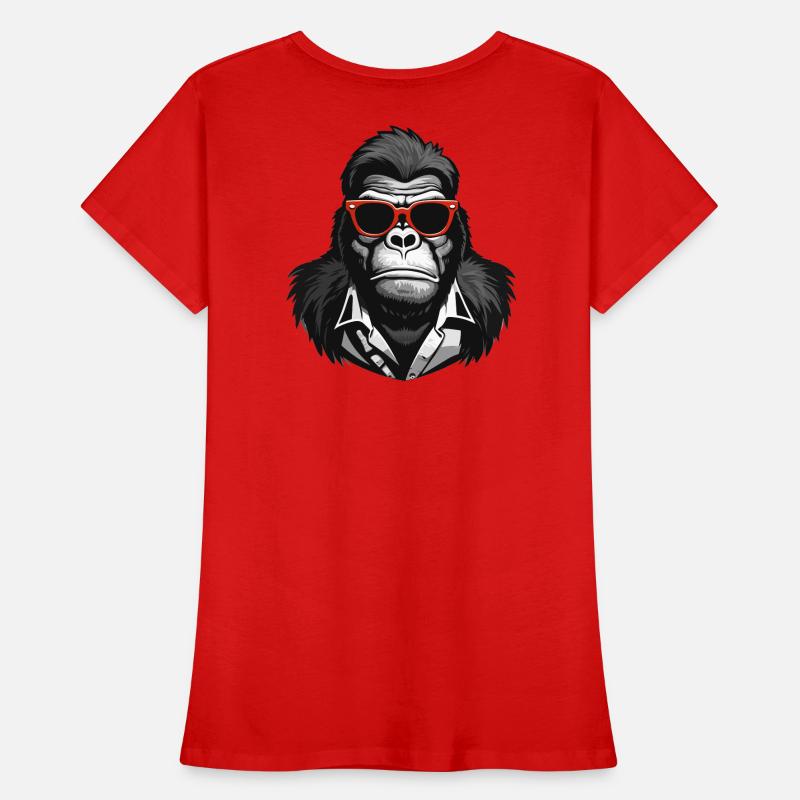 gorille, singe, primate T-shirt bio Premium Femme