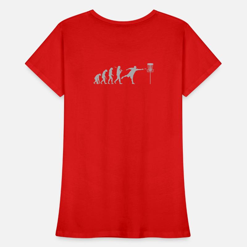 Disc Golf Evolution T-shirt bio Premium Femme