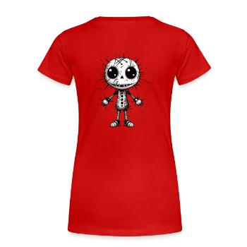 Mode de poupée vaudou pour votre ville Mode - T-shirt bio Premium Femme - rouge - Dos - Mia (176cm)