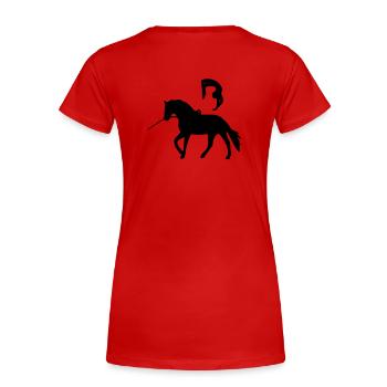 Voltigeur flic flac - T-shirt bio Premium Femme - rouge - Dos - Mia (176cm)