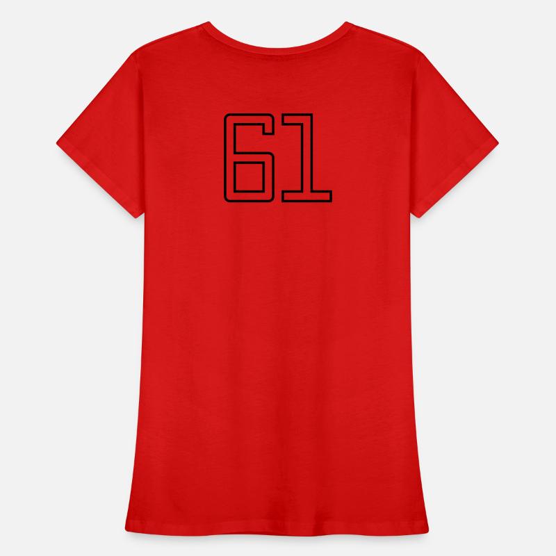 Number 61 (University Style) Women's Premium Organic T-Shirt