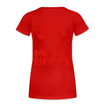Miso Happy Suppe - Frauen Premium Bio T-Shirt - Rot - Hinten - Mia (176cm)