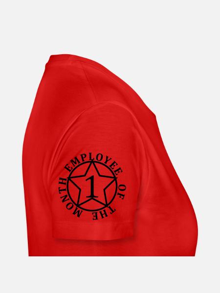 Employee Of The Month - Women's Premium Organic T-Shirt - red - Right