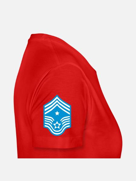 Sergeant Kommandant_g1 - Frauen Premium Bio T-Shirt - Rot - Rechts