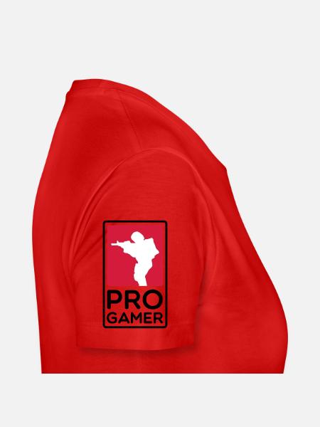 PRO GAMER - Women's Premium Organic T-Shirt - red - Right