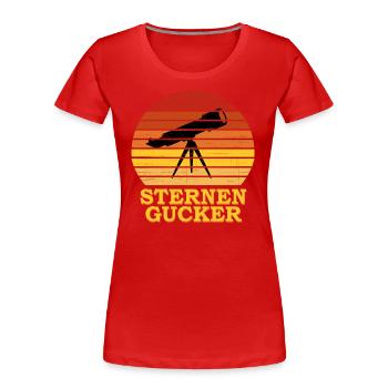 astronomie - Frauen Premium Bio T-Shirt - Rot - Vorne - Mia (176cm)