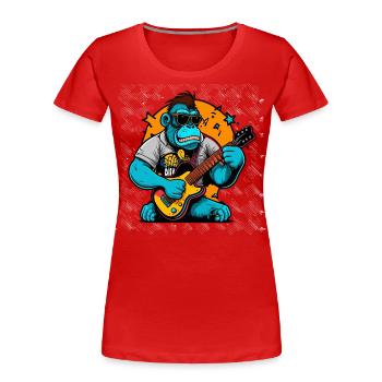 Gorilla Groove - Women's Premium Organic T-Shirt - red - Front - Mia (176cm)
