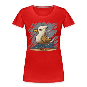 S’envoler au soleil - T-shirt bio Premium Femme - rouge - Devant - Mia (176cm)