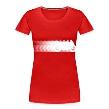 Motorrad Schatten Moto Rennmaschine - Frauen Premium Bio T-Shirt - Rot - Vorne - Mia (176cm)