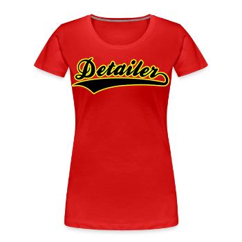Car Detailer, Car Lover, Vehicle Detailer - Women's Premium Organic T-Shirt - red - Front - Mia (176cm)