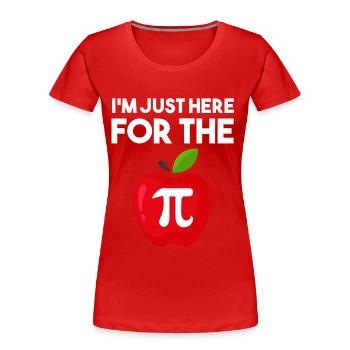 Mathe Lehrer - Frauen Premium Bio T-Shirt - Rot - Vorne - Mia (176cm)