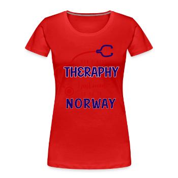 Norwegen, Norwegen Nordkap, Norwegen Wikinger - Frauen Premium Bio T-Shirt - Rot - Vorne - Mia (176cm)