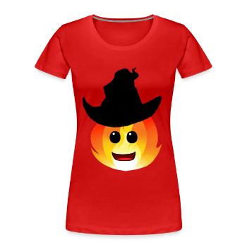 Fairy Tale Fire Spirit Fantasy Kids Occult - Women's Premium Organic T-Shirt - red - Front - Mia (176cm)