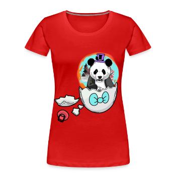 Fantasy Panda Bear Panda Bear Bear - Women's Premium Organic T-Shirt - red - Front - Mia (176cm)