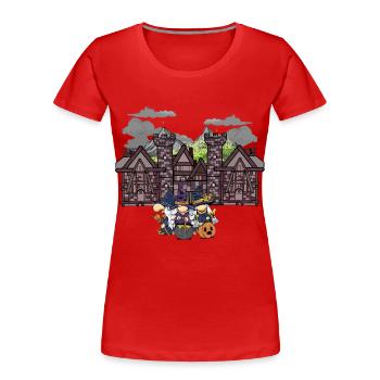 Mittelalter Hexe Hexen Halloween hexerei Märchen - Frauen Premium Bio T-Shirt - Rot - Vorne - Mia (176cm)