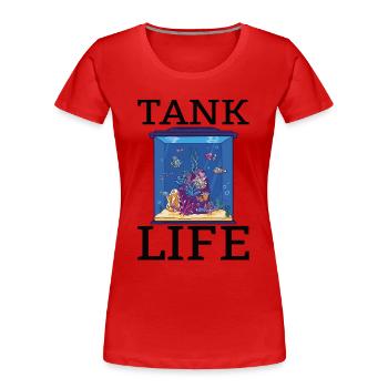 Aquaristik Aquarium Keeper Fishkeeper Salzwasser - Frauen Premium Bio T-Shirt - Rot - Vorne - Mia (176cm)