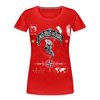 Ich glaub es hackt Kiter - Frauen Premium Bio T-Shirt - Rot - Vorne - Mia (176cm)