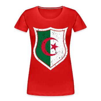 Algerien - Frauen Premium Bio T-Shirt - Rot - Vorne - Mia (176cm)