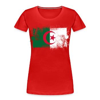 Algeria - Women's Premium Organic T-Shirt - red - Front - Mia (176cm)
