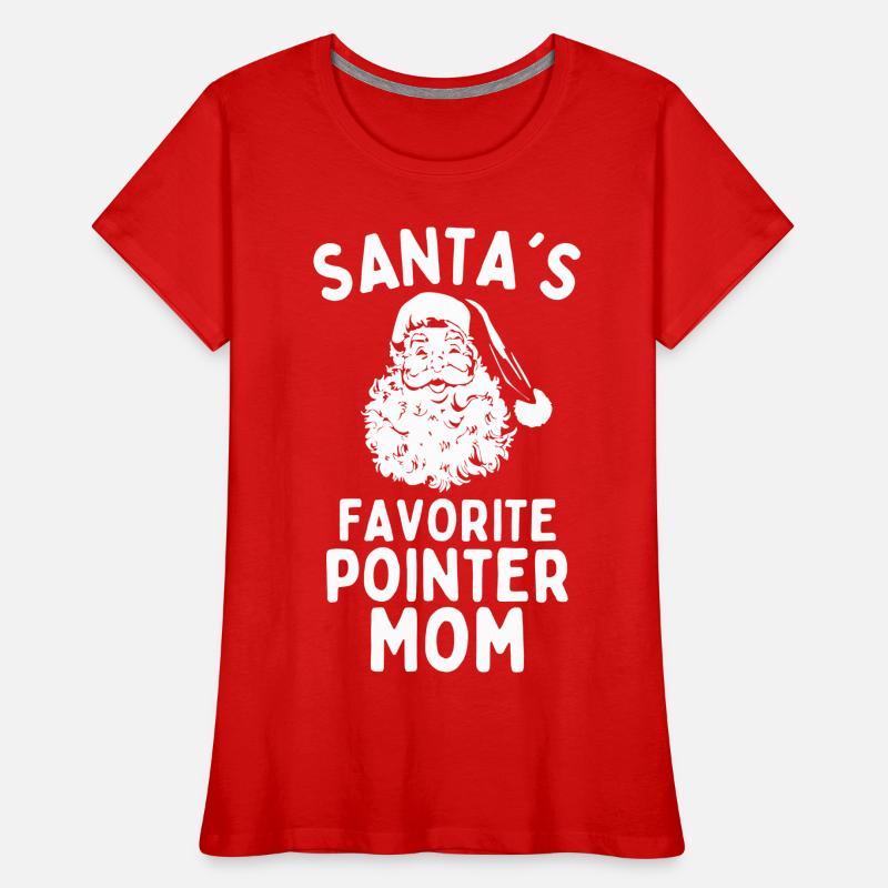 Christmas Pointer Santa's Favorite Pointer Women's Premium Organic T-Shirt
