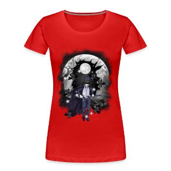 Halloween Schwertkämpfer Schwert - Frauen Premium Bio T-Shirt - Rot - Vorne - Mia (176cm)