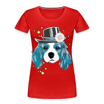Fantasy Dog Dogs Child Kids Cadeau d’anniversaire - T-shirt bio Premium Femme - rouge - Devant - Mia (176cm)