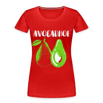Avocado - T-shirt bio Premium Femme - rouge - Devant - Mia (176cm)