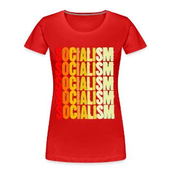 Kommunismus Lenin Marx Klassenkampf Sozial - Frauen Premium Bio T-Shirt - Rot - Vorne - Mia (176cm)