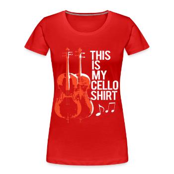 Cello - Women's Premium Organic T-Shirt - red - Front - Mia (176cm)