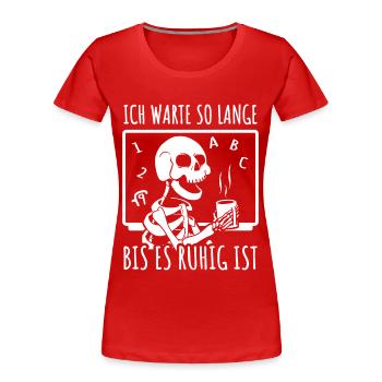 Lehrer Klassenlehrer Grundschullehrer Lehrerin - Frauen Premium Bio T-Shirt - Rot - Vorne - Mia (176cm)