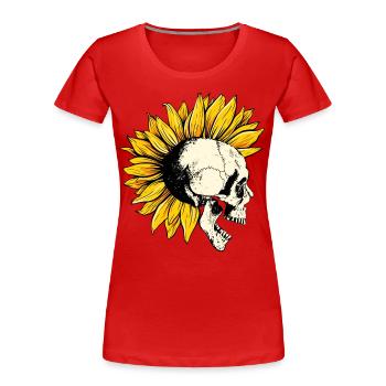 Punks nicht tot - Frauen Premium Bio T-Shirt - Rot - Vorne - Mia (176cm)