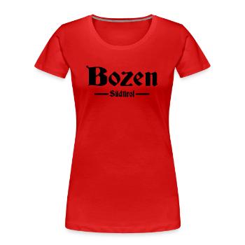 Bozen Südtirol - Frauen Premium Bio T-Shirt - Rot - Vorne - Mia (176cm)