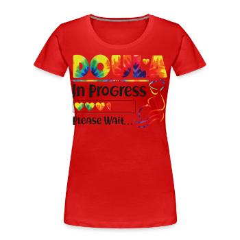 Doula Birth Worker Student Doula - Frauen Premium Bio T-Shirt - Rot - Vorne - Mia (176cm)