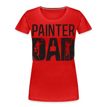 House Painter Decorator Painter - Frauen Premium Bio T-Shirt - Rot - Vorne - Mia (176cm)
