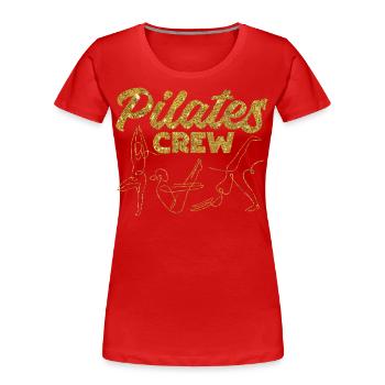 Instructeur de Pilates Professeur de Pilates - T-shirt bio Premium Femme - rouge - Devant - Mia (176cm)