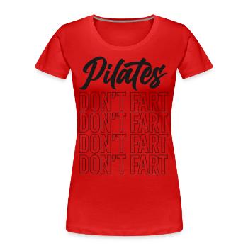 Instructeur de Pilates Professeur de Pilates - T-shirt bio Premium Femme - rouge - Devant - Mia (176cm)