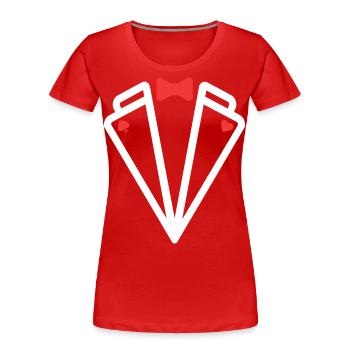 Poker - Pokermeister - Pokersmoking - Frauen Premium Bio T-Shirt - Rot - Vorne - Mia (176cm)