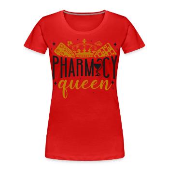 Pharmacy Tech Technician - Frauen Premium Bio T-Shirt - Rot - Vorne - Mia (176cm)