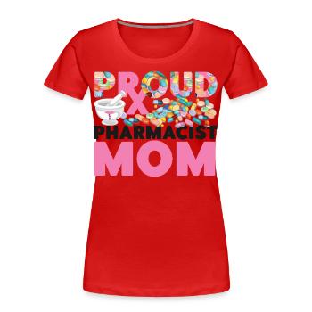 Pharmacy Tech Technician - Frauen Premium Bio T-Shirt - Rot - Vorne - Mia (176cm)
