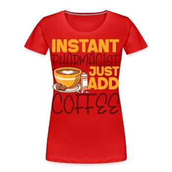 Pharmacy Tech Technician - Frauen Premium Bio T-Shirt - Rot - Vorne - Mia (176cm)