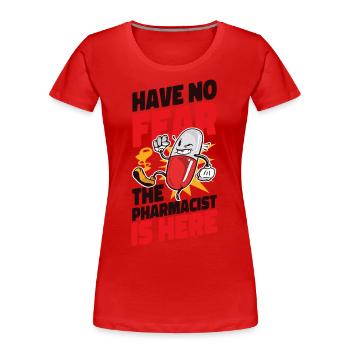 Pharmacy Tech Technician - Frauen Premium Bio T-Shirt - Rot - Vorne - Mia (176cm)